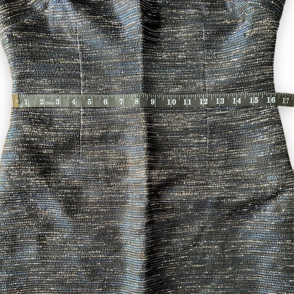 Laundry by Shelli Segal Dress 10 Midnight Blue Sparkly Rhinestone NWT Defects - Picture 7 of 12